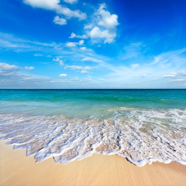 Schöner Strand und Meer