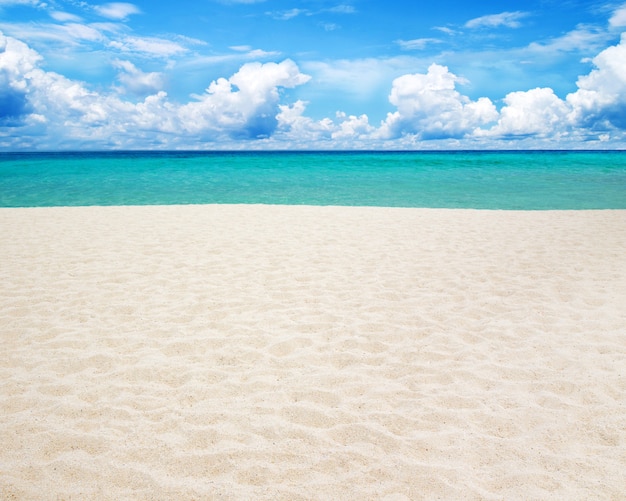 Schöner Strand und tropisches Meer