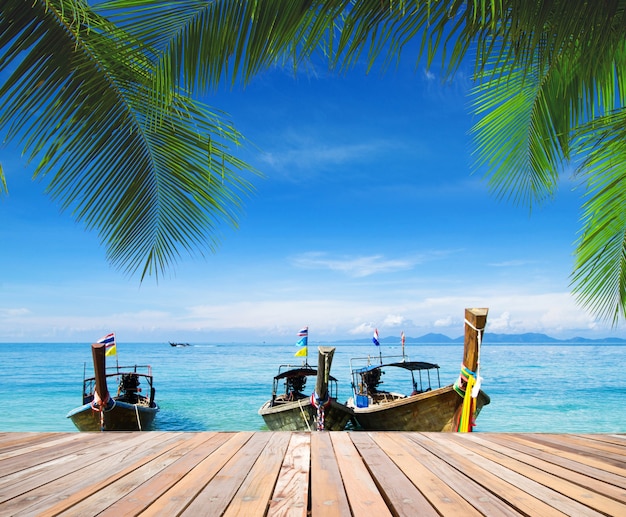 Schöner Strand und tropisches Meer