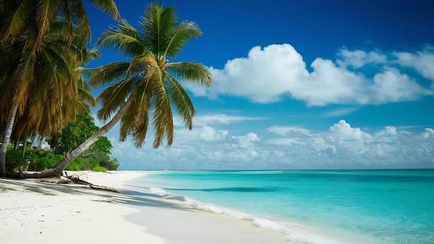 Schöner tropischer Strand und Meer