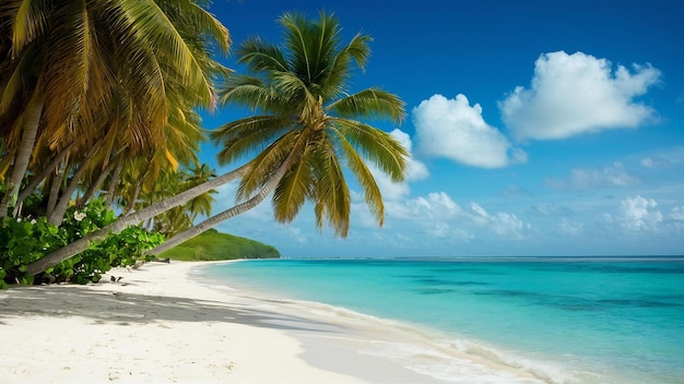 Foto schöner tropischer strand und meer