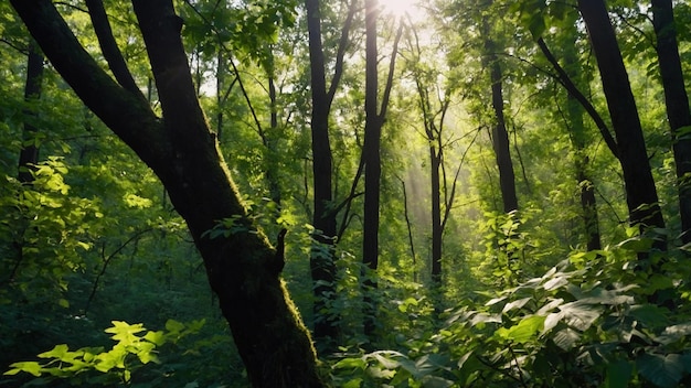 Foto schöner tropischer wald