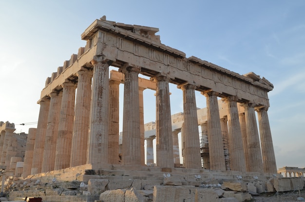 Schöner und historischer Parthenontempel in Athen, Griechenland