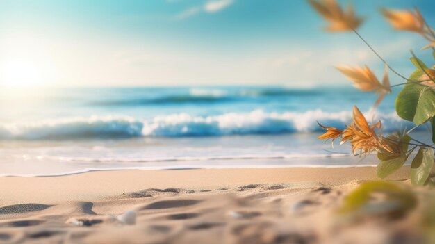 Schöner und sauberer Strand am Meer