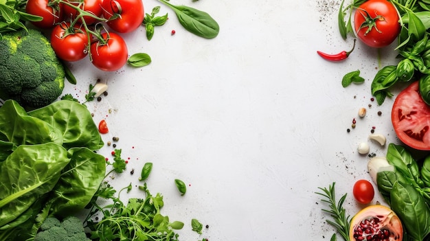 schöner veganer Hintergrund mit Kopierplatz