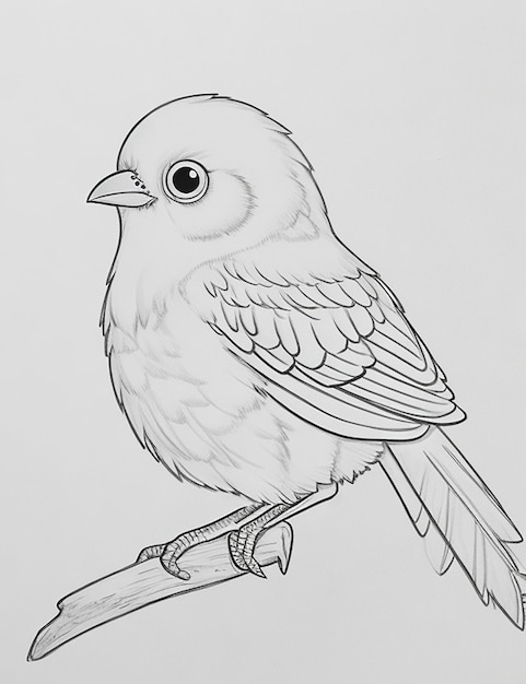 Schöner Vogel für Kinder zu malen