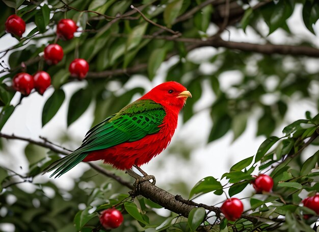 Schöner Vogel im tropischen Lebensraum der Natur. Prächtiger Quetzal