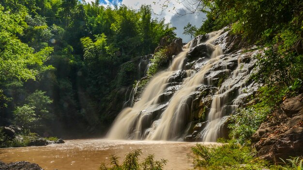 Schöner Wasserfall im grünen Wald, Phetchabun-Provinz, Thailand