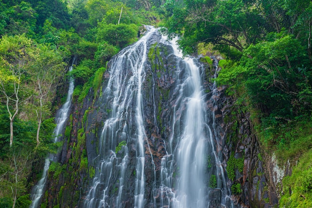 Schöner Wasserfall in den Bergen