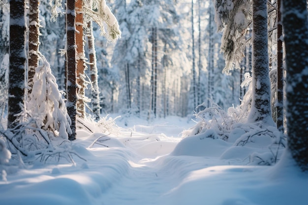 Schöner Winterwald