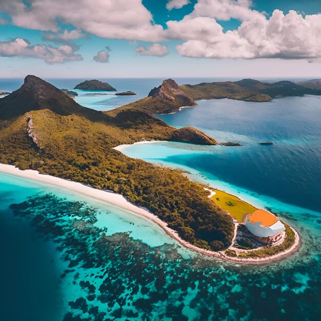 schönes Bild der Insel