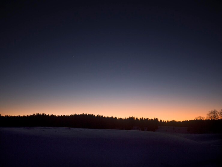 Foto schönes bild einer schneebedeckten landschaft