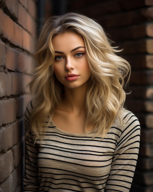 Schönes blondes Mädchen