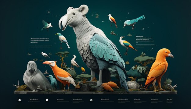 Foto schönes design für websites für die erhaltung und den schutz aller tiere auf dem planeten