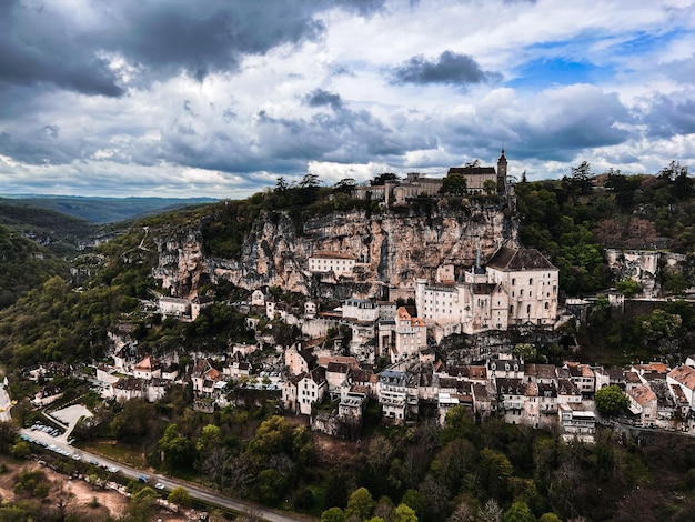 Schönes Dorf Rocamadour im Département Lot im Südwesten Frankreichs