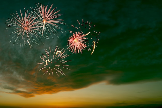 Schönes Feiertagsfeuerwerk