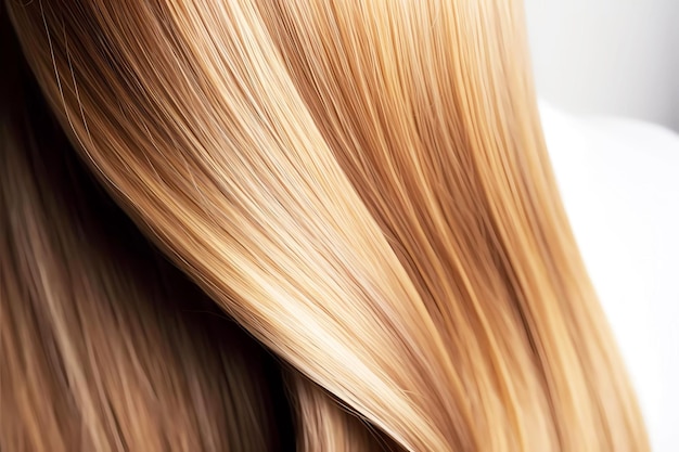 Schönes Haar mit generativem Keratin-KI-Design