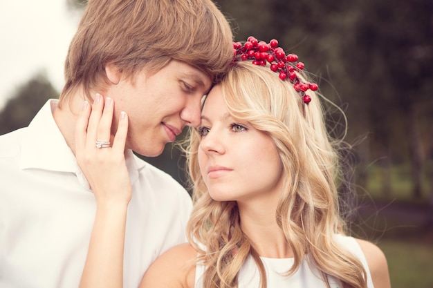 Foto schönes hochzeitspaar