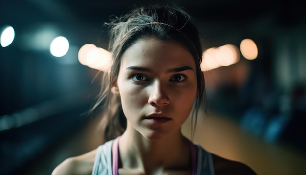 Schönes junges Mädchen im Sport