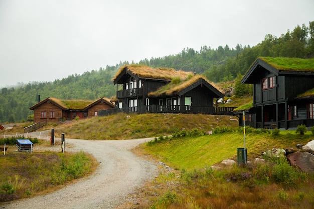 Schönes Landhaus in Norwegen. Traumhaus in der Natur.