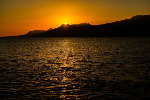 Schönes Landschaftsfoto von der Insel Kreta, Griechenland. Sommernatur von Kreta. Chilliger Tourismus