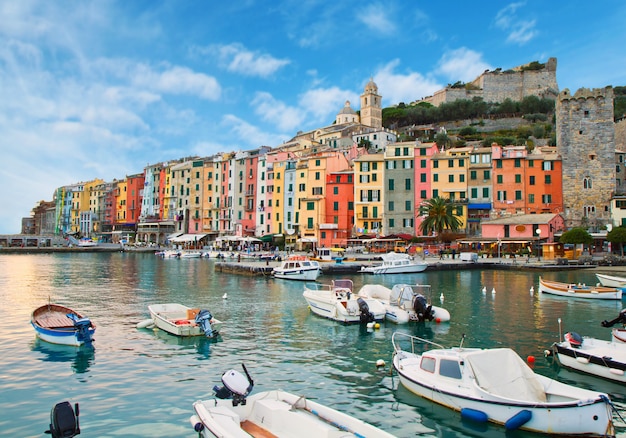 Foto schönes portovenere - ligurier küste von italien