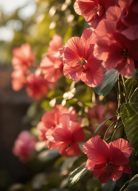 Foto schönheit der natur in bunten blumen festgehalten