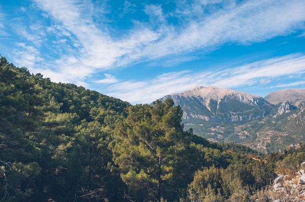 Schönheitslandschaft in den Bergen in der Türkei