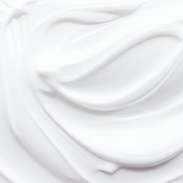 Schönheitsmuster und Hautpflegekosmetik Textur weiße Creme als kosmetischer Hintergrund Generative Ai