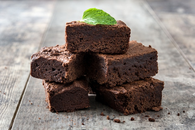 Schokoladen-Brownie-Portionen