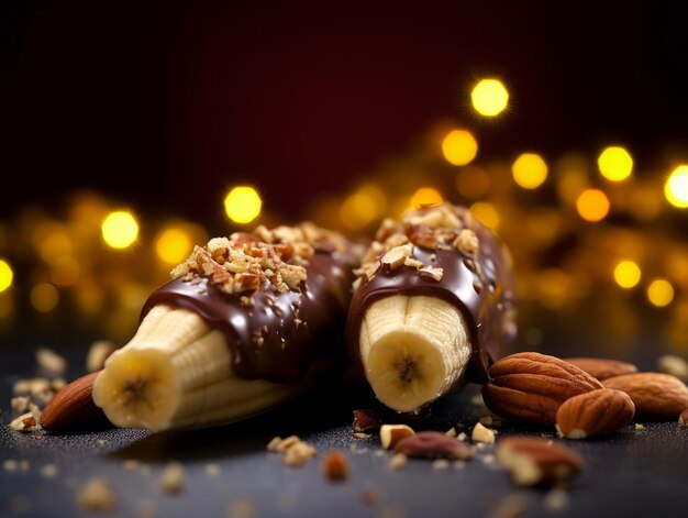 Schokoladen-Dessert mit Bananen
