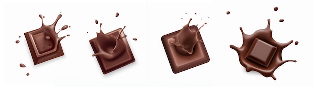 Schokoladen-Splash-Set