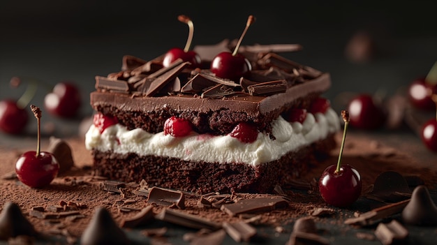 Schokoladen Verführung Schwarzwald Kuchen Sünderische Verlockung