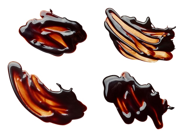 Schokoladenfleck Fleck Lebensmittel Dessert Sirup Flüssigkeit Tropfen Tropf Verschütten Durcheinander Schmelzen undicht
