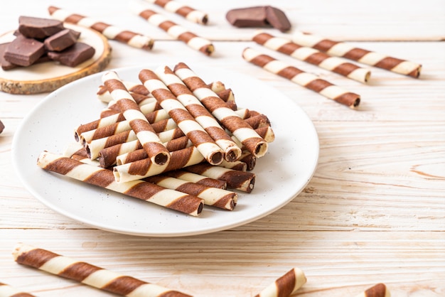 Schokoladenwaffeln Stick Roll