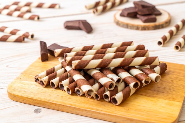 Schokoladenwaffeln Stick Roll