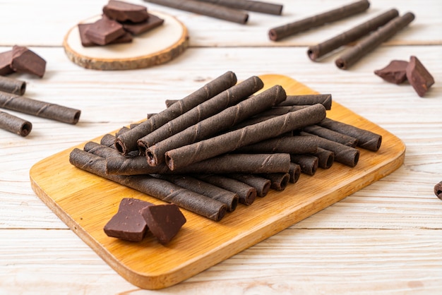 Schokoladenwaffeln Stick Roll