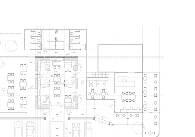 Schreiben Sie eine Blaupause für die Architektur des Gebäudes