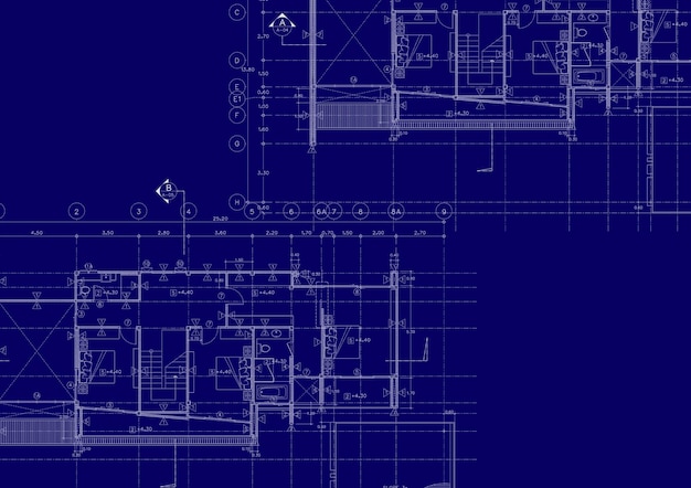 Schreiben Sie eine Blaupause für die Architektur des Gebäudes