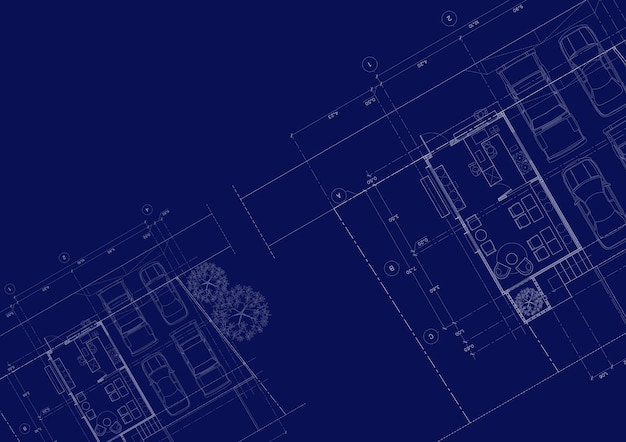 Schreiben Sie eine Blaupause für die Architektur des Gebäudes