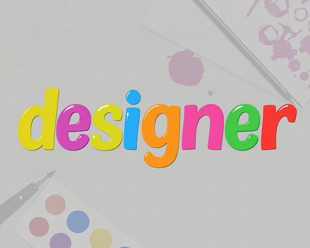 Schriftartentwurf mit Designer