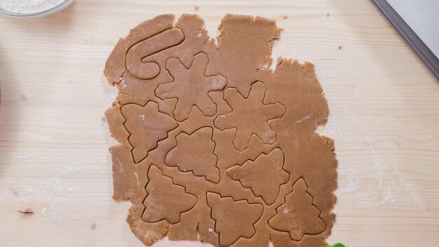 Schritt für Schritt. Lebkuchen zu Weihnachten backen.