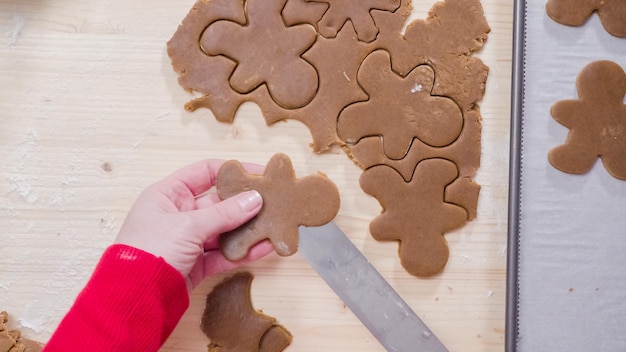 Schritt für Schritt. Lebkuchen zu Weihnachten backen.