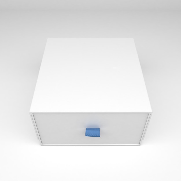 Schublade, Box, Oberseite, Freigestellt, In, Weiß, Hintergrund