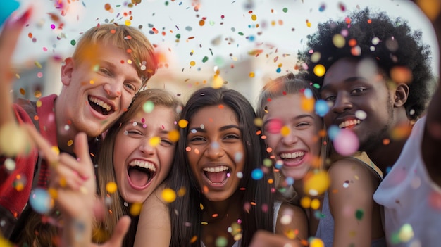 Foto schüler feiern das ende der prüfungen