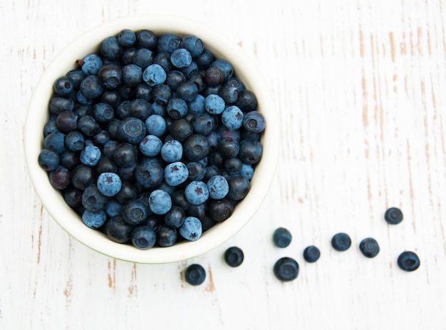 Schüssel mit Blaubeeren