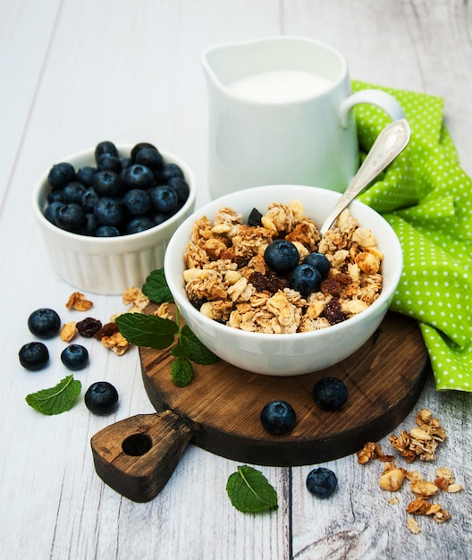 Schüssel mit Müsli