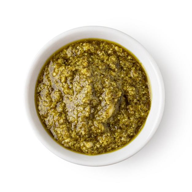 Schüssel mit Pesto-Sauce