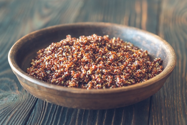 Schüssel rote Quinoa