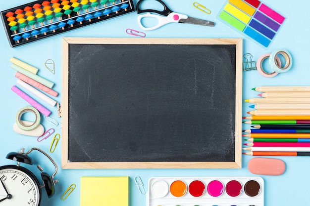 Schulbriefpapier Mock up Blackboard